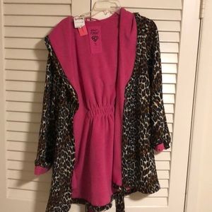 Betsey Johnson Cheetah Fleece Robe